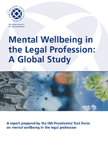 Mental wellbeing in the legal profession